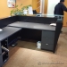 Contemporary 78 x 96 Reception Desk w Glass Transaction Counter